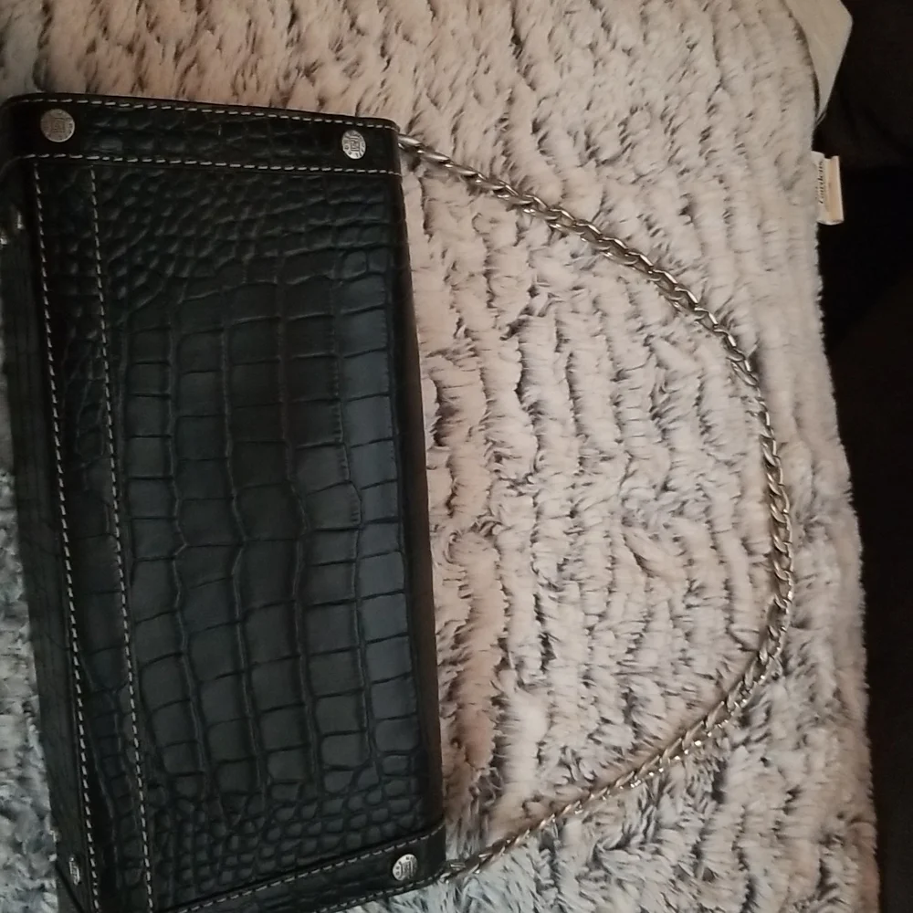 Black women alligator print hand bag. Very good conditions. No defects - Picture 5 of 10